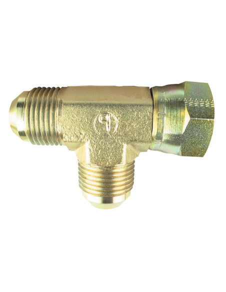 ADAPTADOR JIC ''T'' 7/8'' MACHO/HEMBRA/MACHO