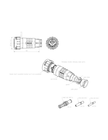 Enchufe ISOBUS Duramate™ 10mm²