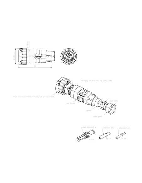 Enchufe ISOBUS Duramate™ 10mm²