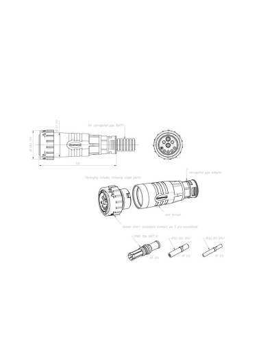 Enchufe ISOBUS DuraMate™ 10mm² con adaptador de...
