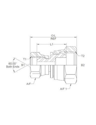 ADPT 3/4''BSP F-1''BSP F