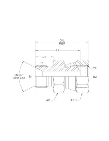 ADPT. 5/8''BSP - 5/8''BSP M/F