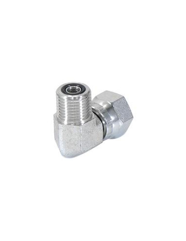 Hydraulic Adaptor ORFS 11/16''UNF male x ORFS 11/16''UNF 90compact female