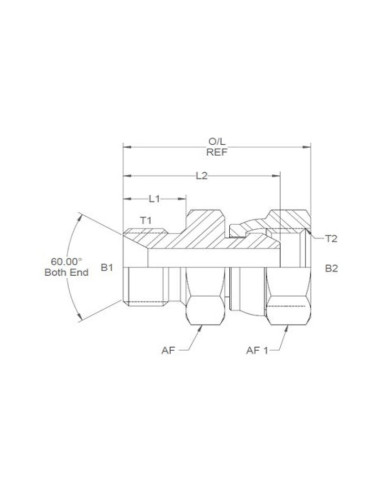 UNION MACH/HEM. 1/4X1/4''HIDRAU