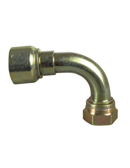 Parker BSP Conexión Manguito 3/8'' x 1/2'' x 14'' Hembra Acoplamiento Hidráulico Curvo 90º