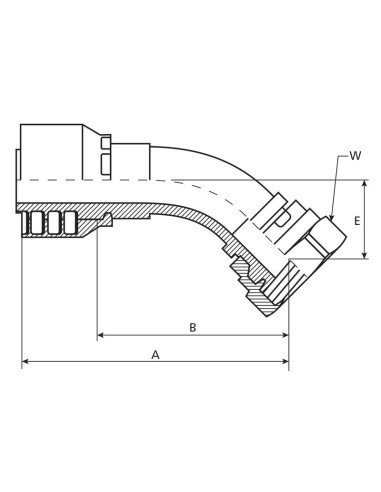 Parker BSP Conexión Manguito 5/8'' x 5/8'' x...