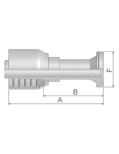 Parker Conexión Manguito Straight Flange