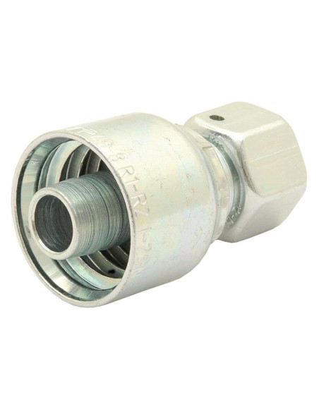 Parker métrica Conexión Manguito 1/2'' x M18 x 1.50 Hembra Straight Swivel Light Series