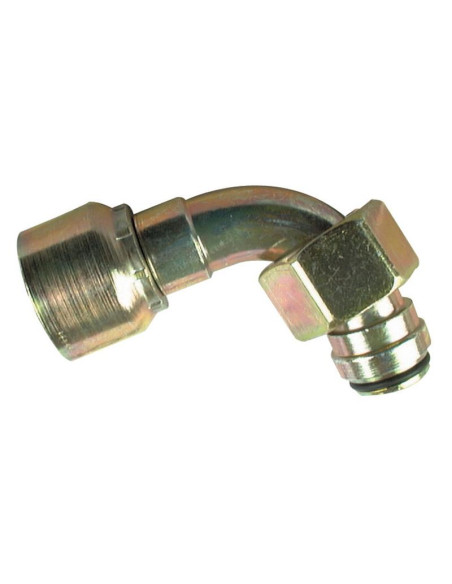 Parker métrica Conexión Manguito 1/4'' x M18 x 1.50 Hembra Acoplamiento Hidráulico 90º Serie Reforzada