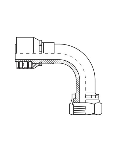 Parker ORFS Conexión Manguito 1/4'' x 9/16'' x...
