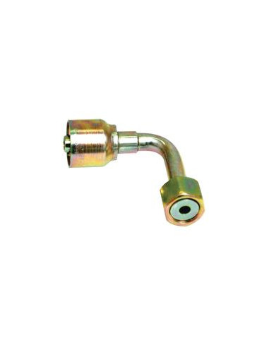Parker ORFS Conexión Manguito 1/4'' x 9/16'''' Hembra Acoplamiento Hidráulico Curvo 90º (Extra Largo)