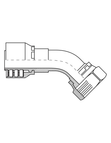 Parker ORFS Conexión Manguito 5/8'' x 1''...