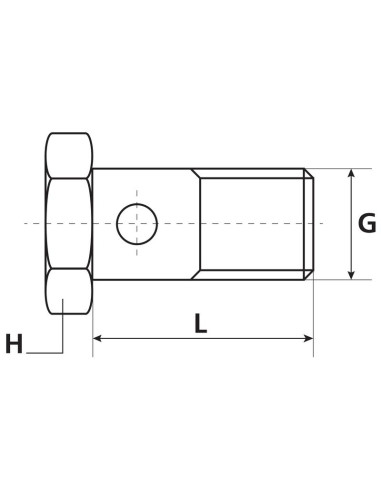 Tornillo banjo M14 x 1.50 - 26mm
