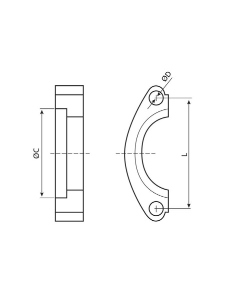 Dicsa Brida dividida SAE 1/2'' x 30.96mm (3000psi)