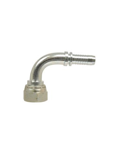 Dicsa BSP 60° Conexión Manguito 1/2'' x 3/4'' Rosca Hembra Acoplamiento Hidráulico Curvo 90º