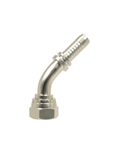 Dicsa BSP 60° Conexión Manguito 3/8'' x 1/2'' Rosca Hembra Acoplamiento Hidráulico Curvo 135º