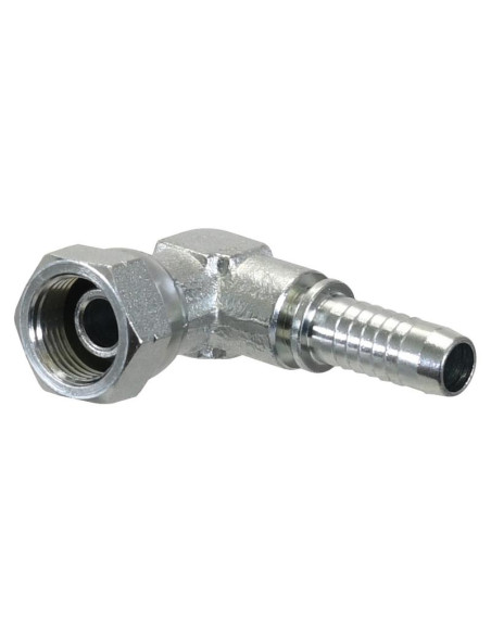 Dicsa BSP 60° Inserto de manguera 1/2'' x 1/2'' Rosca Hembra Acoplamiento Hidráulico Compacto 90º