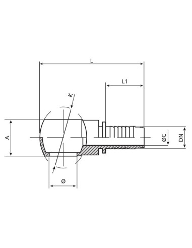 Dicsa Conexión Manguito 1/4'' x 3/8'' Ø