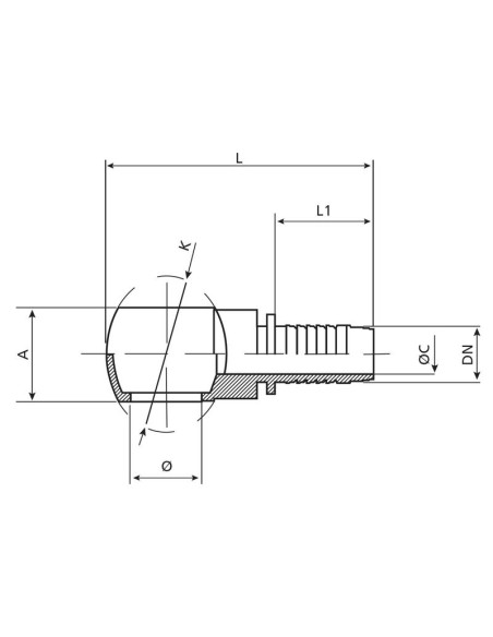 Dicsa Conexión Manguito 3/8'' x M16 Ø