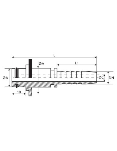 Dicsa métrica (Karcher) Conexión Manguito 1/4''...