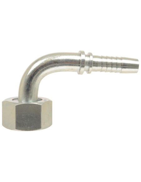 Dicsa métrica 24°/60° Conexión Manguito 3/8'' x M16 x 1.5 (10L) Rosca Hembra Acoplamiento Hidráulico Curvo 90º