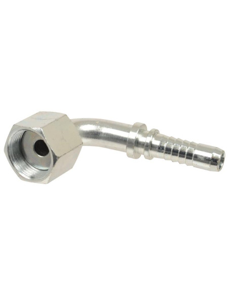 Dicsa ORFS Conexión Manguito 1/2'' x 1 3/16'' Rosca Hembra Acoplamiento Hidráulico Curvo 90º