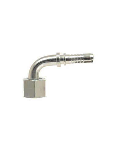 Dicsa ORFS Conexión Manguito 3/8'' x 13/16'' Rosca Hembra Acoplamiento Hidráulico Curvo 90º