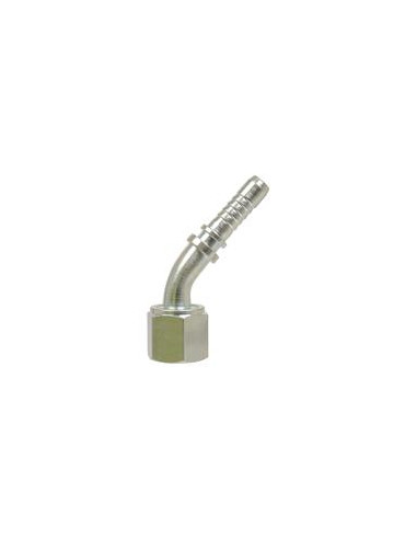 Dicsa ORFS Conexión Manguito 5/8'' x 1'' Rosca Hembra Acoplamiento Hidráulico Curvo 135º