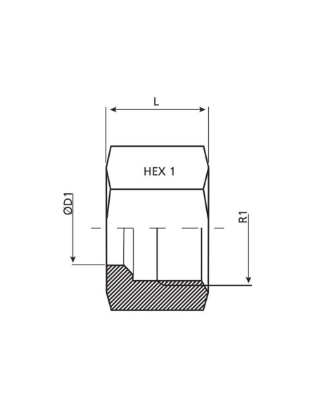 Dicsa Tuerca métrica M12 x 1.5 (6L)