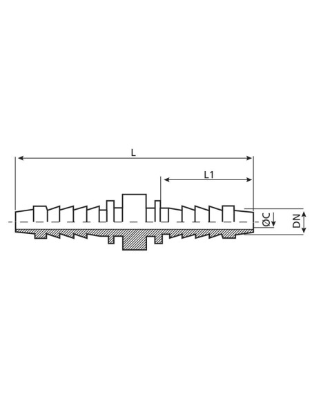 Dicsa Unión de mangueras 1/2'' Recta (hose break connection)