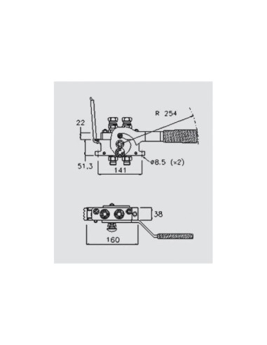 Concector Hidraulico - Rosca Hembra - x 1/2''...