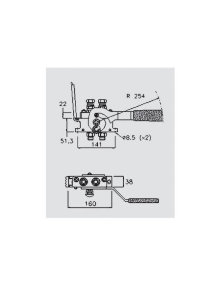 Concector Hidraulico - Rosca Hembra - x 1/2'' BSP - 2PB06 Serie