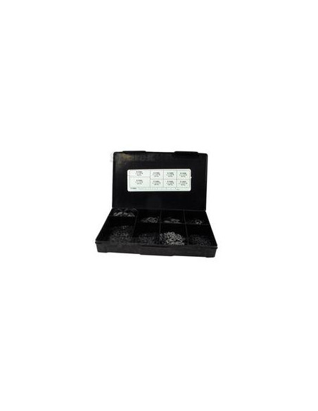 Imperial Clip tipo E, Ø de A1/4 - 7/8'', Ø B0.21 - 0.675'' (BS1500), (Caja 500 pzas.)