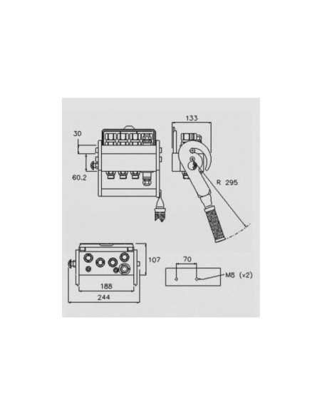 Concector Hidraulico - Macho - x M22 x 1.50'' métrica - 2PS08 Serie