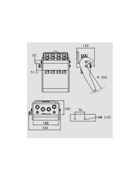 Concector Hidraulico - Rosca Hembra - x 1/2'' BSP - 2PS06 Serie