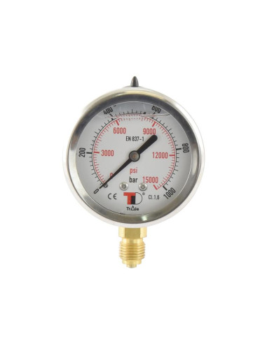 Manómetro Ø63mm (0-1000 bar)