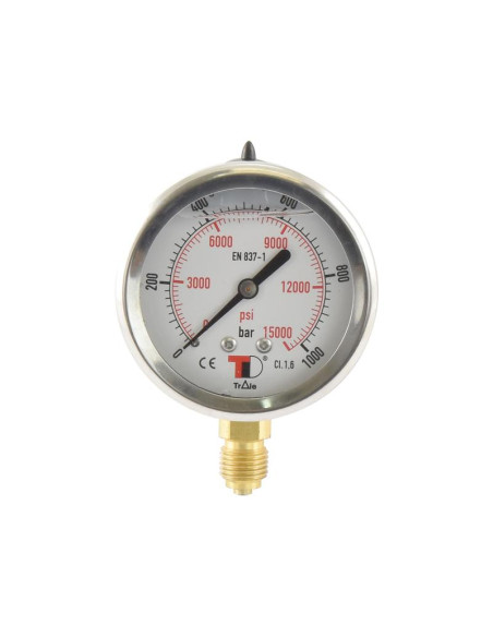 Manómetro Ø63mm (0-1000 bar)
