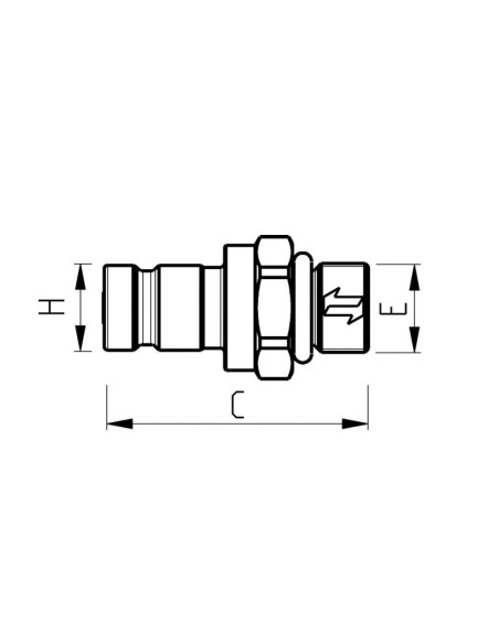 Test Nipple M14 x 1.50