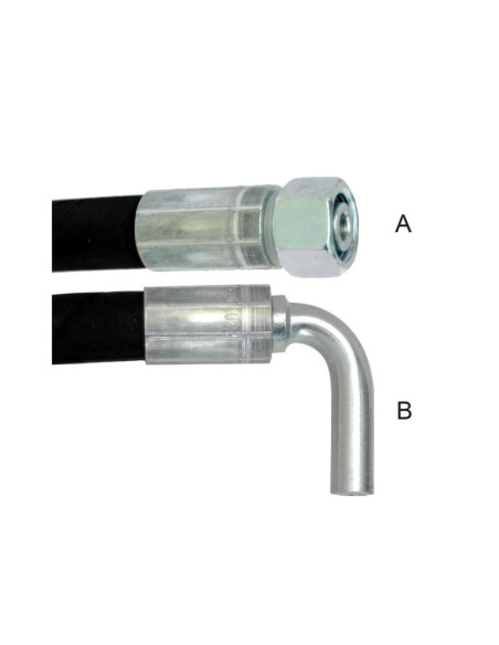 Conjunto Manguera Hidràulica 1/2'' con M22 x 1.5 Hembra x M15 Standpipe 90° x Longitud 900mm