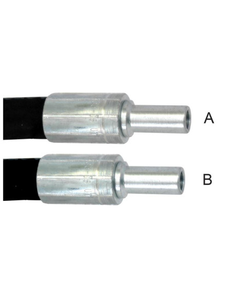 Conjunto Manguera Hidràulica 3/8'' con M12 Tubo de Conexión recto x M12 Tubo de Conexión recto x Longitud 1000mm