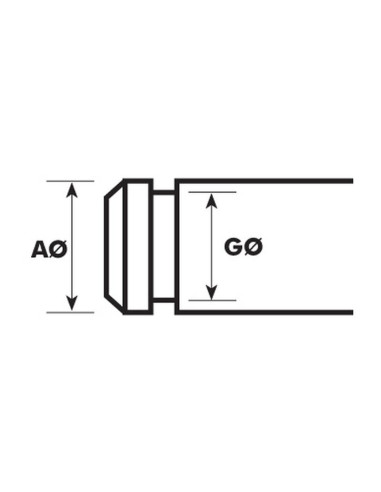 Metric Clip tipo E, Ø de A4.5mm, Ø B3.2mm (Din...