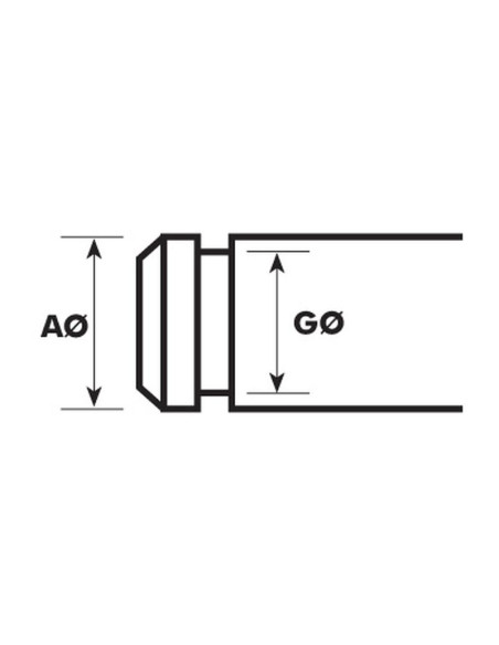Metric Clip tipo E, Ø de A4.5mm, Ø B3.2mm (Din 6799)