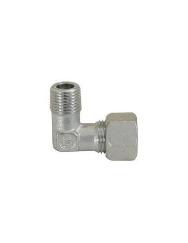 Conector Hidráulico Metálico Con Rosca En Angulo G.E.V. 12L - 3/8'' BSP 90 Compacto
