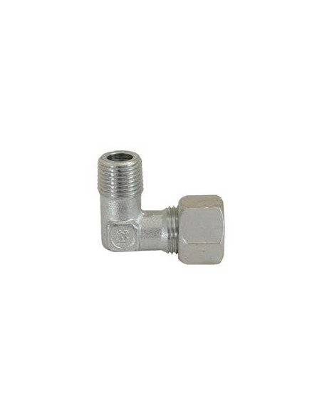Conector Hidráulico Metálico Con Rosca En Angulo G.E.V. 15L - 1/2'' BSP 90 Compacto