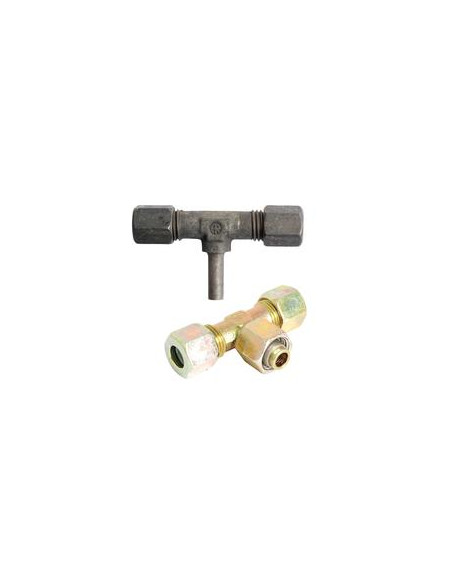 Conector Hidráulico Metálico En T Con Rosca E.T.V. 18L
