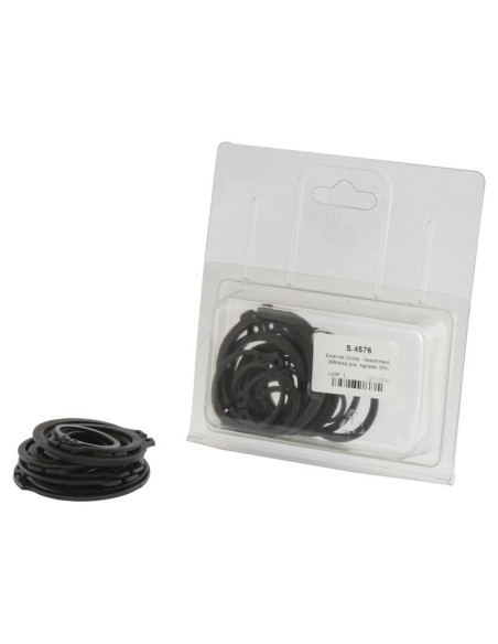 Surtido de Circlip Exterior, 26 pzas. Blister. (Din 471)