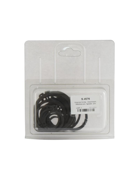 Surtido de Circlip Exterior, 26 pzas. Blister. (Din 471)