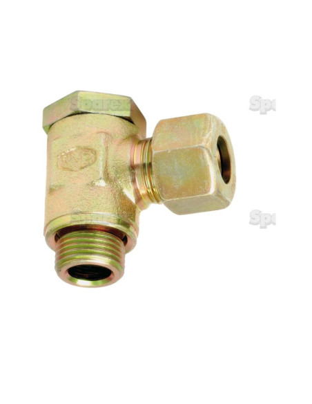 Acoplamiento Banjo para tubos metálicos hidráulicos S.W.V. 12 l con perno