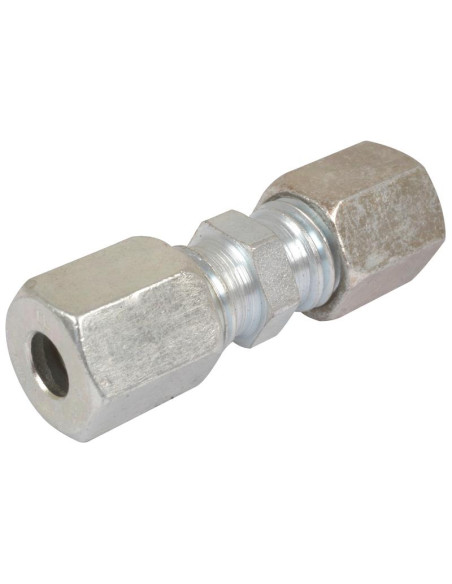 Acoplamiento recto para tubos metálicos hidráulicos 20S M30 x 20 mm