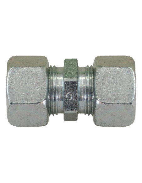 Acoplamiento recto para tubos metálicos hidráulicos 20S M30 x 20 mm